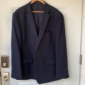 VAN HUESEN. Men’s Flex, Slim Fit Jacket. Size 50R. Navy Blue.